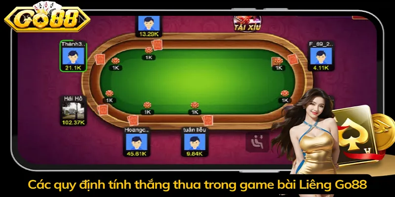 Các quy định tính thắng thua trong game bài Liêng Go88