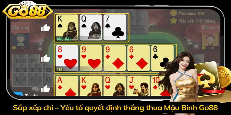 Sắp xếp chi – Yếu tố quyết định thắng thua Mậu Binh Go88